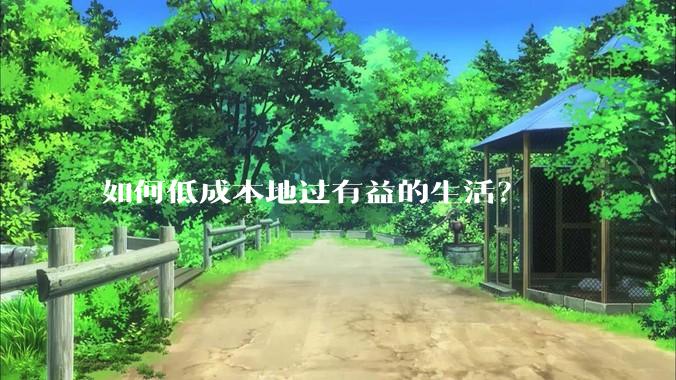 如何低成本地过有益的生活？